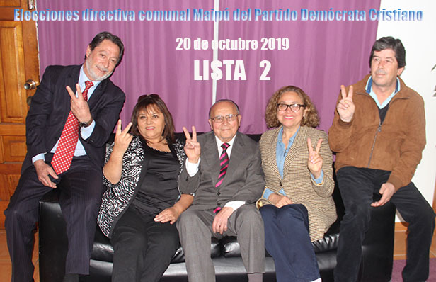 INTEGRANTES DE LA LISTA 2 EN ELECCIONES PDC MAIPU