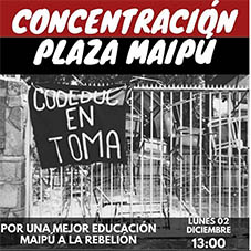 ORGANICA MAIPU: ESTUDIANTES SE SIENTEN BURLADOS POR LA ALCADESA BARRIGA
