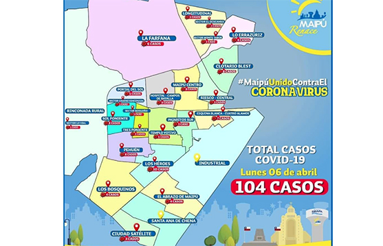 ANTE EL AUMENTO DE CONTAGIADOS,LA MUNICIPALIDAD DE MAIPU PIDE CUARENTENA OBLIGATORIA
