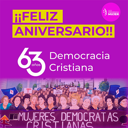SALUDA ANIVERSARIO 63 DEL PDC