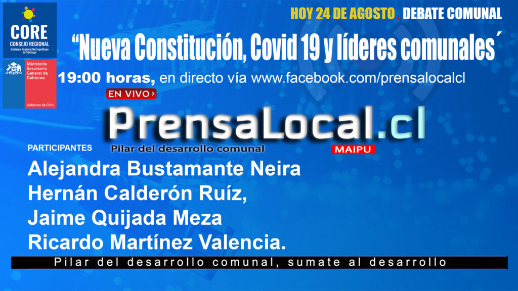   INVITACION A DEBATE EN VIVO SOBRE PLEBISCITO 25 DE OCTUBRE