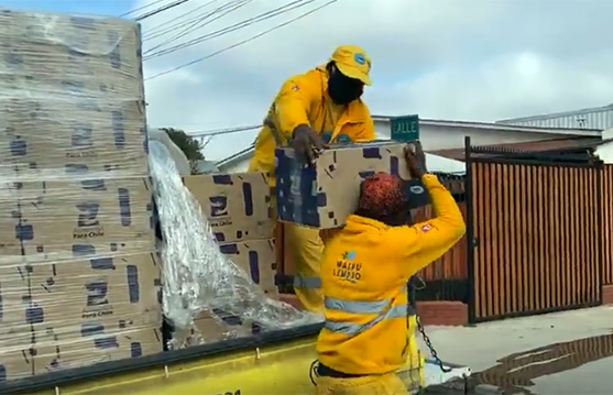 SEGUNDA ETAPA DE ENTREGA DE CAJAS EN LONGITUDINAL
