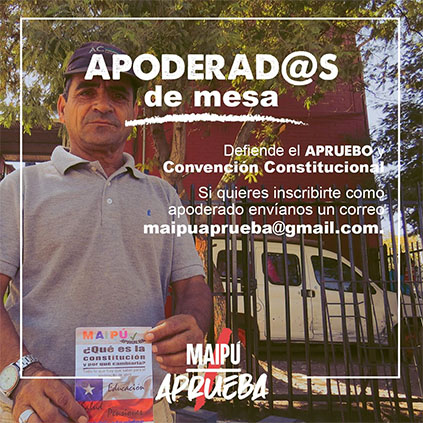MAIPU APRUEBA NECESITA APODERADOS DE MESA