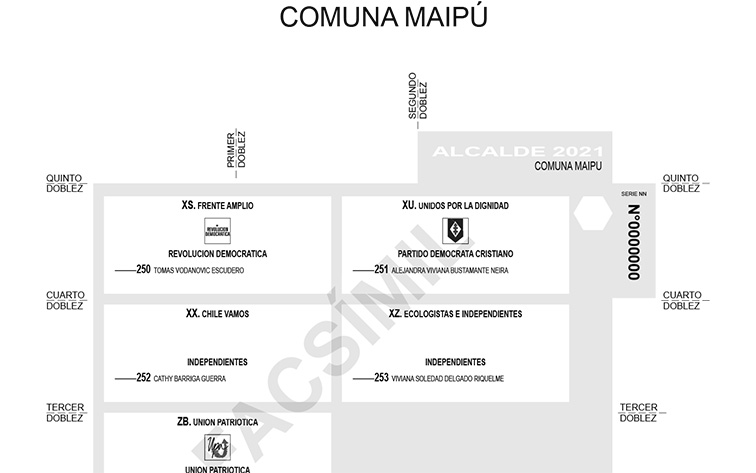 SERVEL DIO A CONOCER LAS CEDULAS ELECTORALES