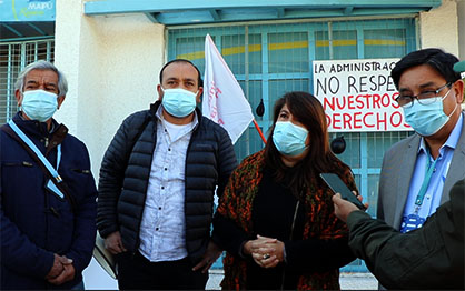 RESPALDO PARLAMENTARIO A DIRIGENTES DE STH