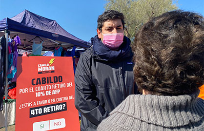 Diputado RN Camilo Morán realiza cabildos sobre cuarto retiro