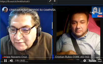 CRISTIAN RUBIO CIERRA SU CAMPAÑA CONVERSANDO CON PRENSA LOCAL