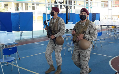 16 mil efectivos del Ejército se desplegaron para el proceso electoral