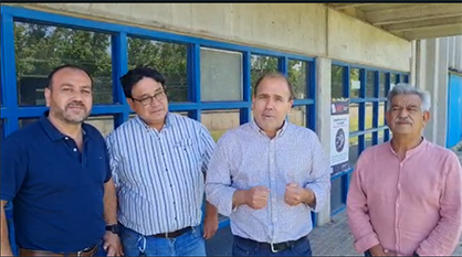 ALBERTO UNDURRAGA ENTREGA APOYO A SINDICALISTAS