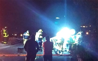 ACCIDENTE DE TRANSITO CERCA DE LA ESTACION EL SOL