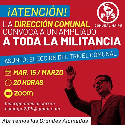 PS MAIPU ELIGE HOY EL TRICEL
