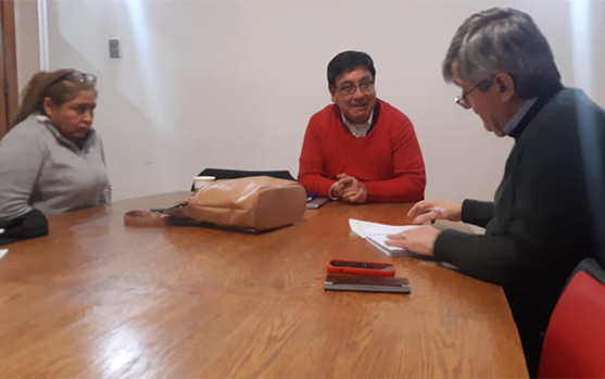  FEDERACION DE SINDICATOS A HONORARIOS SE REUNE CON ESCALONA