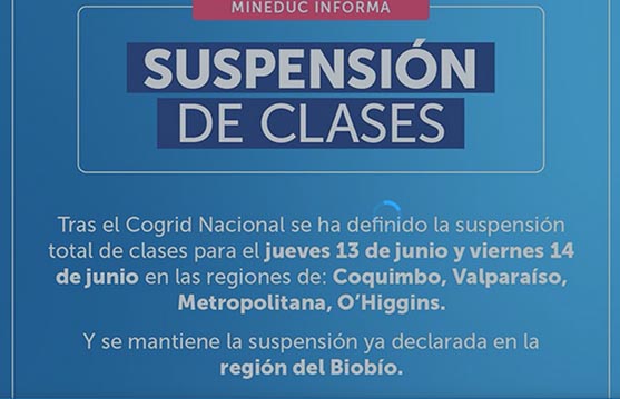 MINISTRO (S) MANUEL MONSALVE DIO A CONOCER SUSPENSION DE CLASES