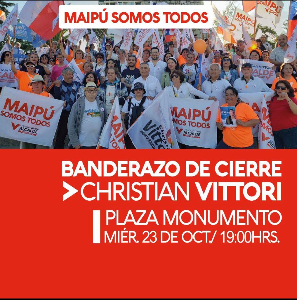 CON BANDERAZO VITTORI CIERRA SU CAMPAÑA AL SILLON ALCALDICIO