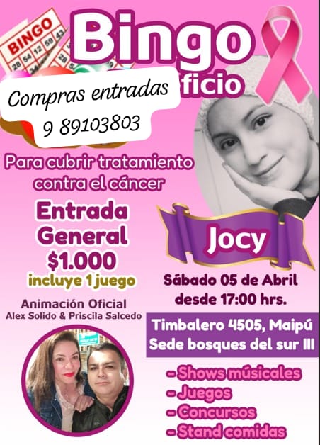 BINGO A BENEFICIO DE JOCY